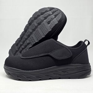 OrthoComfoot Men’s Size 11.5 X-W Diabetic Extra Wide Black Walking Shoes New